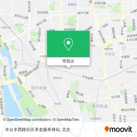 丰台丰西路社区养老服务驿站地图