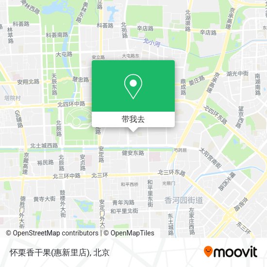 怀栗香干果(惠新里店)地图