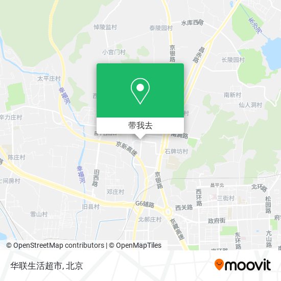 华联生活超市地图