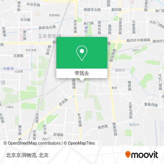 北京京润物流地图