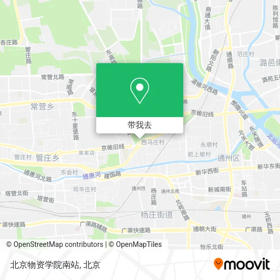 北京物资学院南站地图