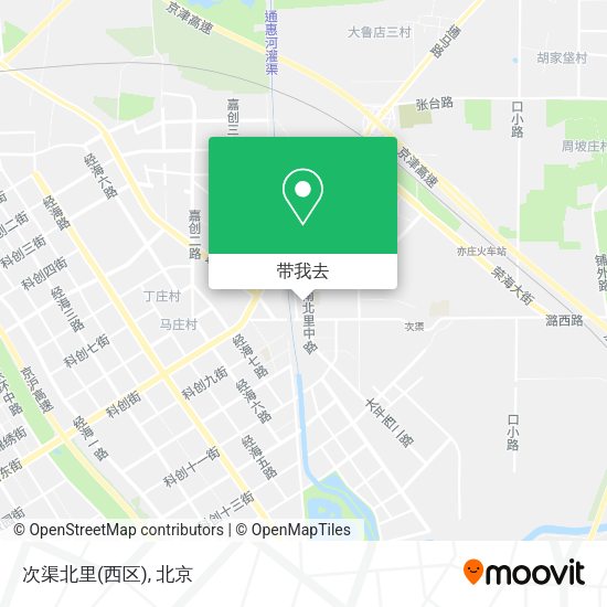 次渠北里(西区)地图