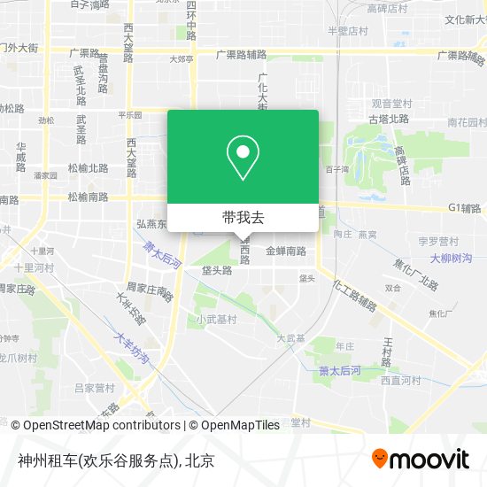 神州租车(欢乐谷服务点)地图