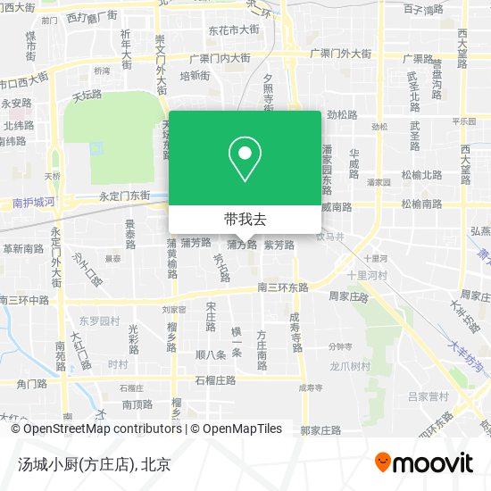 汤城小厨(方庄店)地图