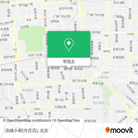 汤城小厨(方庄店)地图