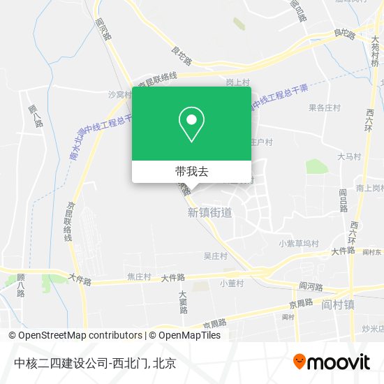 中核二四建设公司-西北门地图