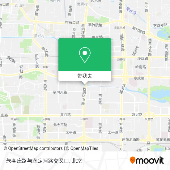 朱各庄路与永定河路交叉口地图