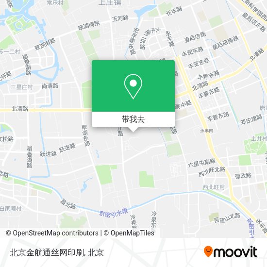 北京金航通丝网印刷地图