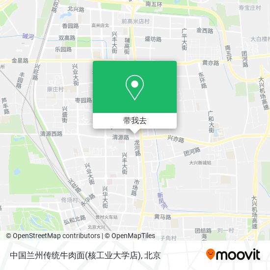 中国兰州传统牛肉面(核工业大学店)地图