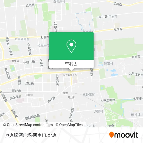 燕京啤酒广场-西南门地图