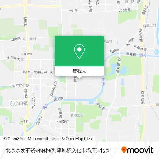 北京京发不锈钢钢构(利康虹桥文化市场店)地图