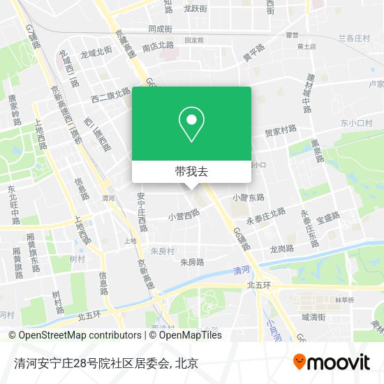 清河安宁庄28号院社区居委会地图