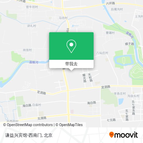 谦益兴宾馆-西南门地图