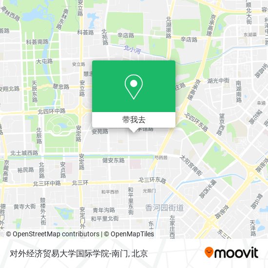 对外经济贸易大学国际学院-南门地图