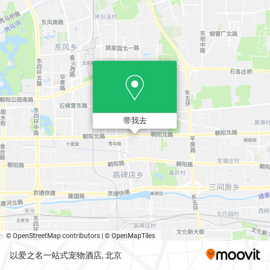 以爱之名一站式宠物酒店地图