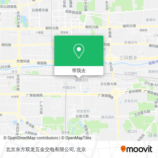 北京东方双龙五金交电有限公司地图