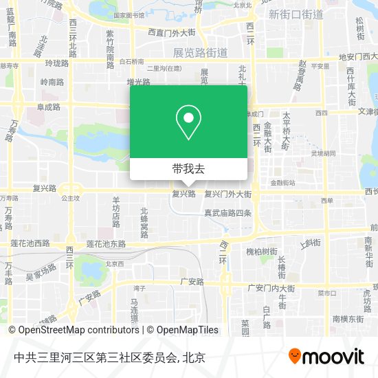 中共三里河三区第三社区委员会地图