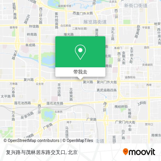 复兴路与茂林居东路交叉口地图