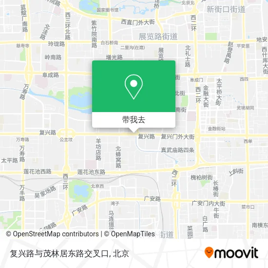 复兴路与茂林居东路交叉口地图