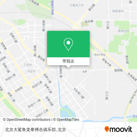 北京大鲨鱼龙拳搏击俱乐部地图