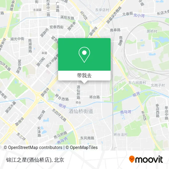 锦江之星(酒仙桥店)地图