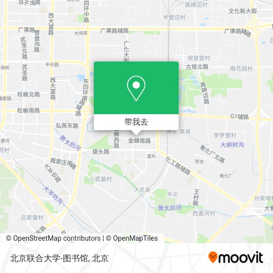 北京联合大学-图书馆地图