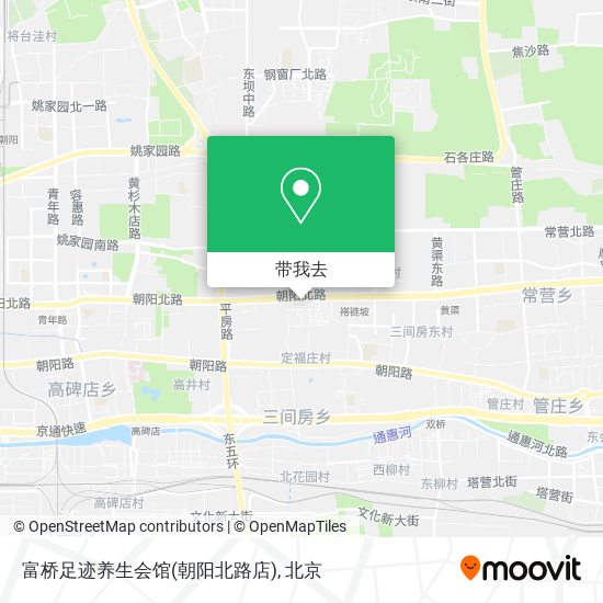 富桥足迹养生会馆(朝阳北路店)地图