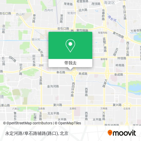 永定河路/阜石路辅路(路口)地图