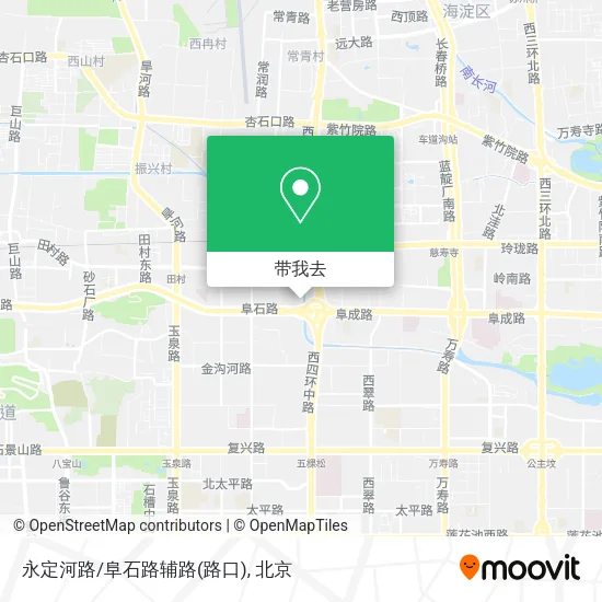 永定河路/阜石路辅路(路口)地图