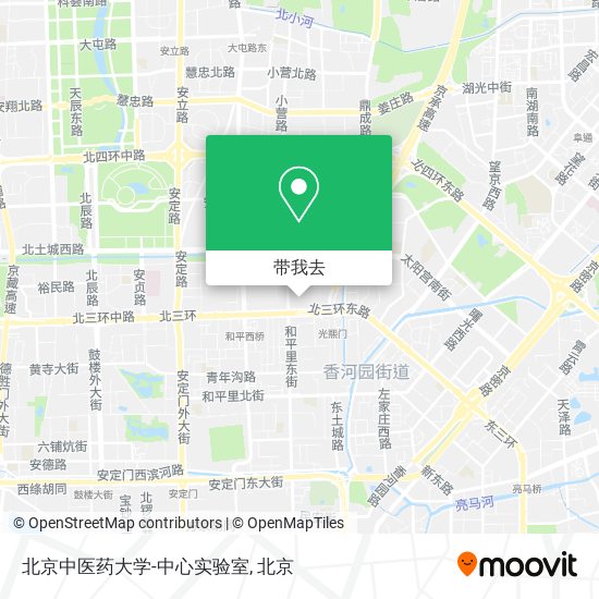 北京中医药大学-中心实验室地图