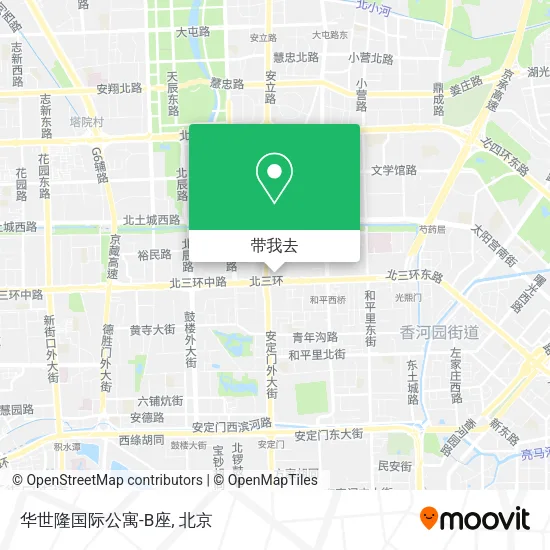 华世隆国际公寓-B座地图