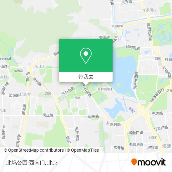 北坞公园-西南门地图