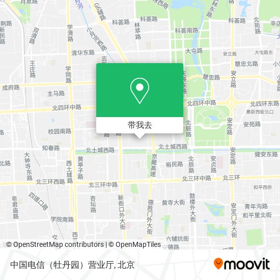 中国电信（牡丹园）营业厅地图