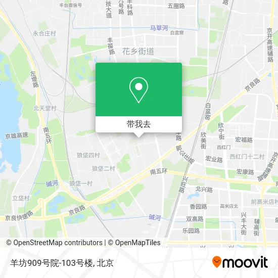 羊坊909号院-103号楼地图