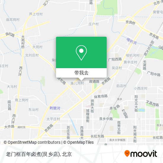 老门框百年卤煮(艮乡店)地图