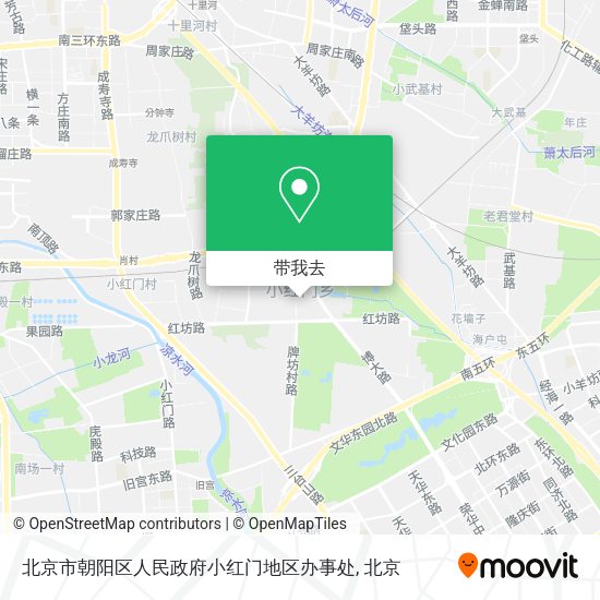 北京市朝阳区人民政府小红门地区办事处地图