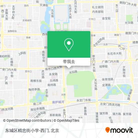 东城区精忠街小学-西门地图