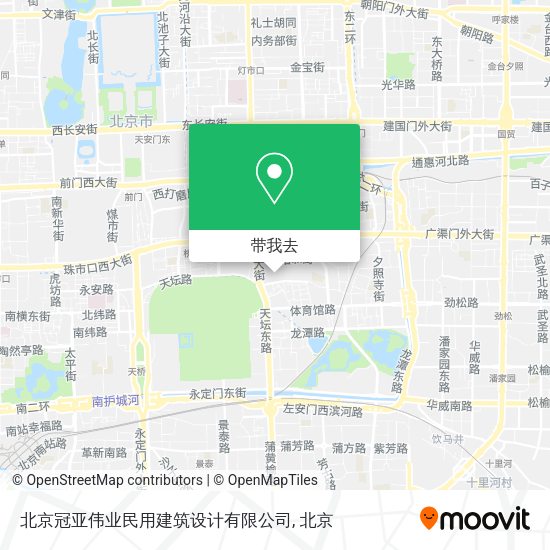 北京冠亚伟业民用建筑设计有限公司地图