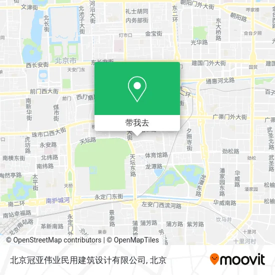 北京冠亚伟业民用建筑设计有限公司地图