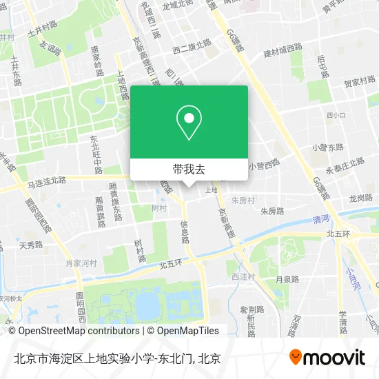北京市海淀区上地实验小学-东北门地图