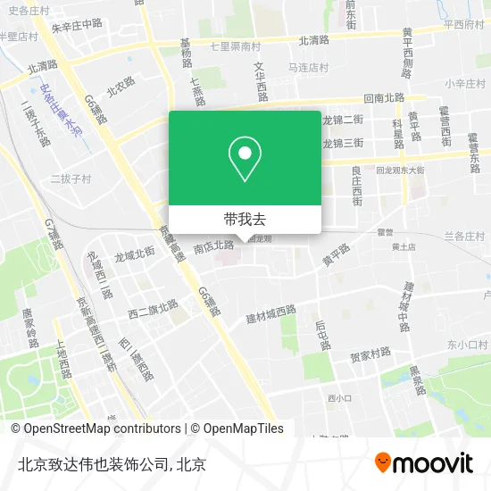 北京致达伟也装饰公司地图