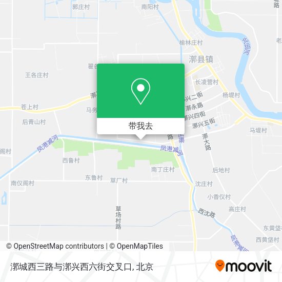 漷城西三路与漷兴西六街交叉口地图