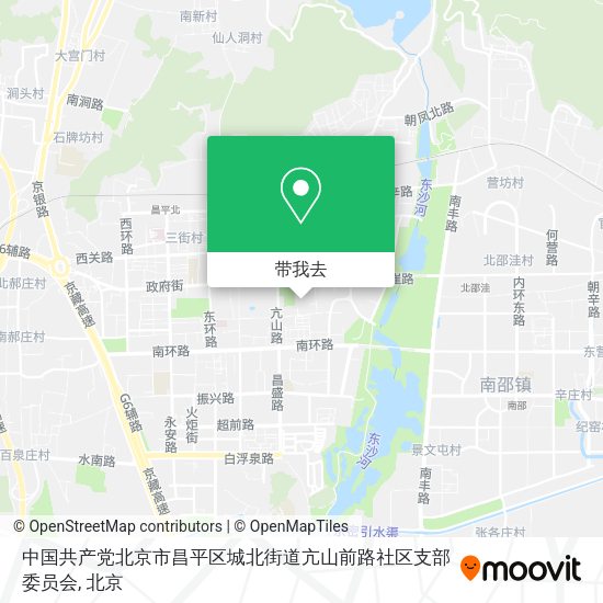 中国共产党北京市昌平区城北街道亢山前路社区支部委员会地图