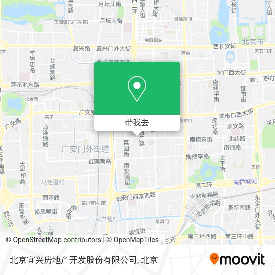 北京宜兴房地产开发股份有限公司地图