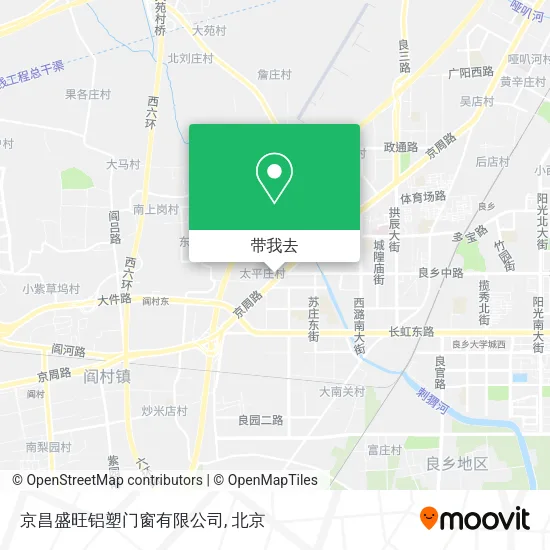 京昌盛旺铝塑门窗有限公司地图