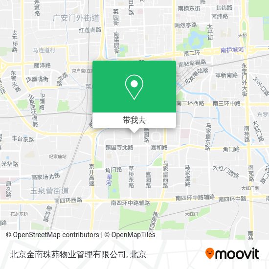 北京金南珠苑物业管理有限公司地图