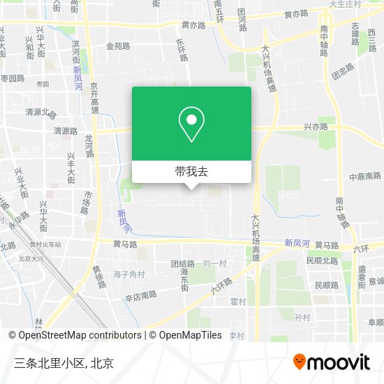 三条北里小区地图