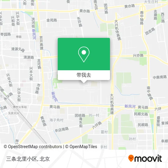 三条北里小区地图