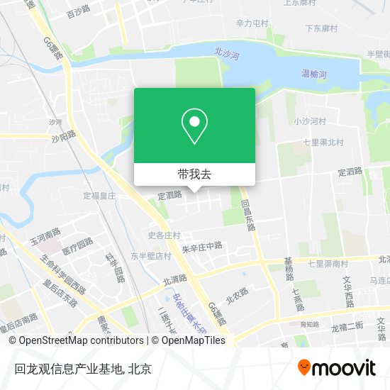 回龙观信息产业基地地图