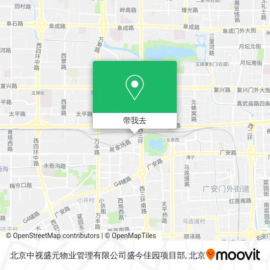 北京中视盛元物业管理有限公司盛今佳园项目部地图